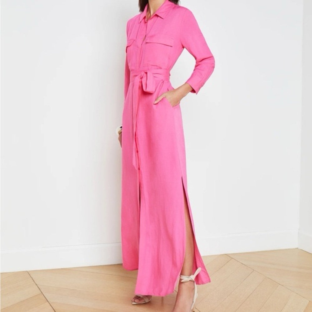 Nwt L’AGENCE Cameron Long Shirt Dress - Picture 3 of 9